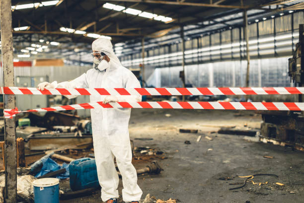 Professional Drug Lab Cleanup technician working in Jean, NV